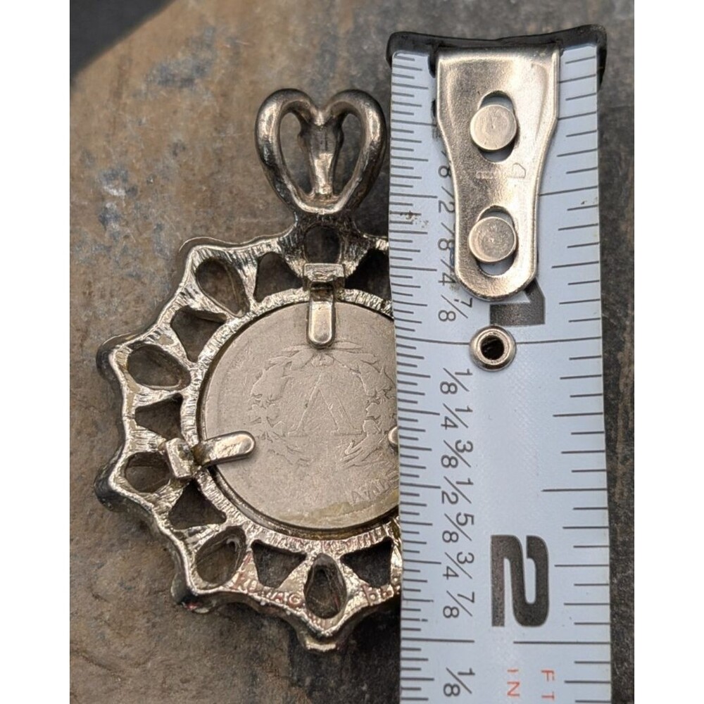 1905 Liberty Head V Nickel Pendant • Ornate Vintage-Style Frame - U.M.M Finds - Picture 3 of 4